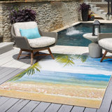 Outdoor Ayton Area Rug Beach Color