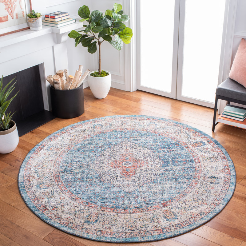 Madison Performance Oriental Rug, Round 6'7"