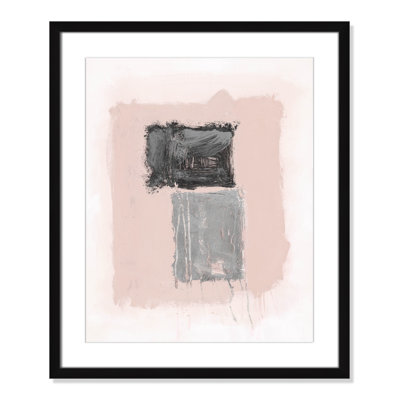 Pink, Black and Silver Shimmer II Print