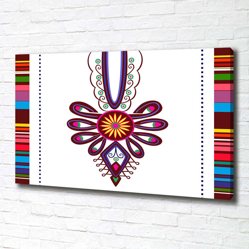 Polish Folk Pattern - Wrapped Canvas Print