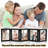4X6in 5 Folding Picture Frame - Christmas Collage Photo Frame For Desk, Foldable Hinged Photo Frame With 5 Opening, Tabletop Multiple Family Picture Frame For Christmas Birthday Gifts