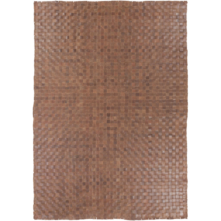Taraji Leather Checkered Indoor Rug