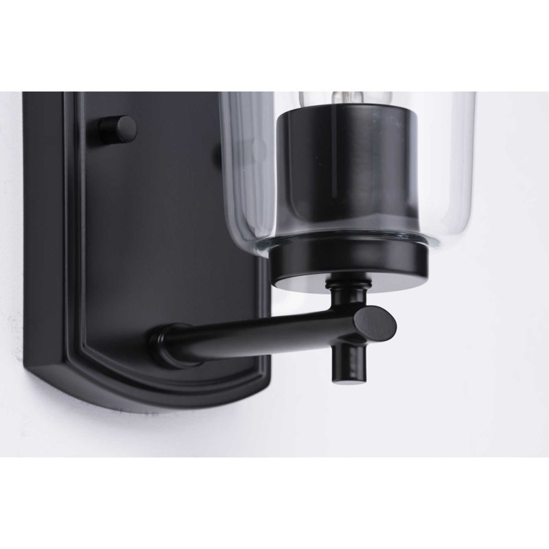 Adley Dimmable Bath Sconce, Black