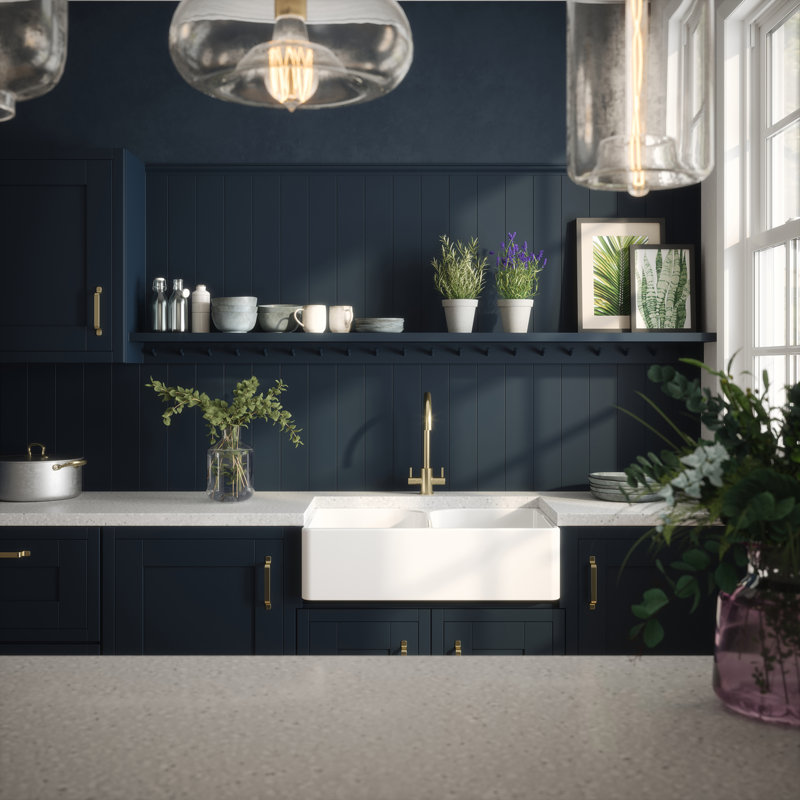 Double Bowl Farmhouse Kitchen Sink