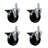Phenolic Wheel Swivel Square Stem Caster Set with Brake SCC