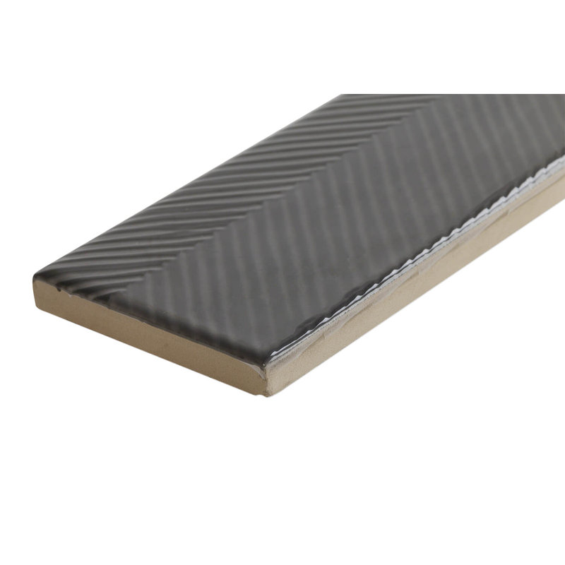 Archer 2" x 8" Ceramic Brick Look Subway Tile (5.38 sq. ft. / case), Graphite
