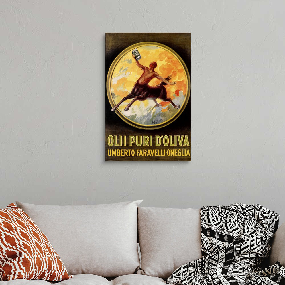 " Olive Oil, Olii Puri DOliva, Vintage Poster, By Leonetto Cappiello " by Leonetto Cappiello Trinx