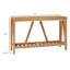 Console, table d'entrée rustique avec rangement, brun pour le couloir, le salon, P 14,25 po x L 57,9 po, zone de rangement