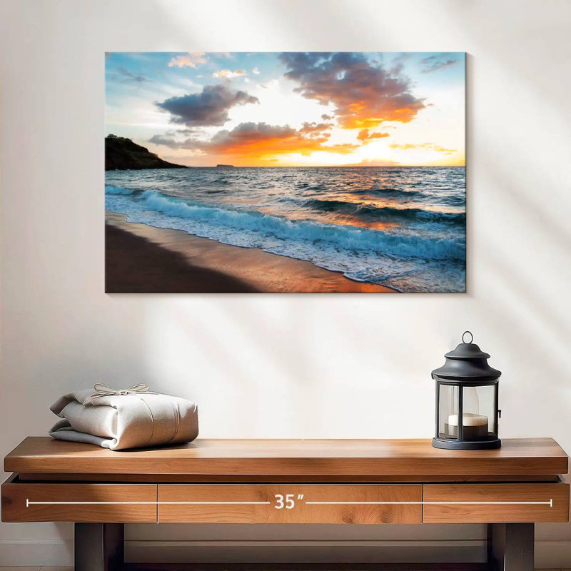 Gillard Maui Gillard coucher de soleil, H 16 po x l 24 po