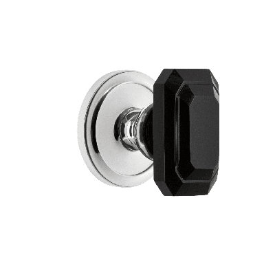 Grandeur Concealed Screw Mechanism Geometric Knob with Circle Rosette