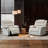 37'' Wide Manual Recliner Chair, Modern Fabric Reclining Sofa Chair With Armrest And Back-1011845504