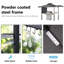 14 pi. L 8 pi. D Pavillon de jardin en acier avec auvents pliables-112214042