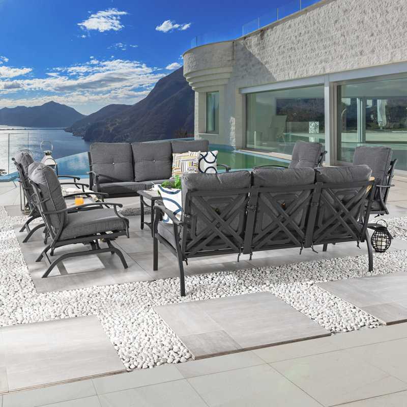 10-Piece conversation set, Dark Gray