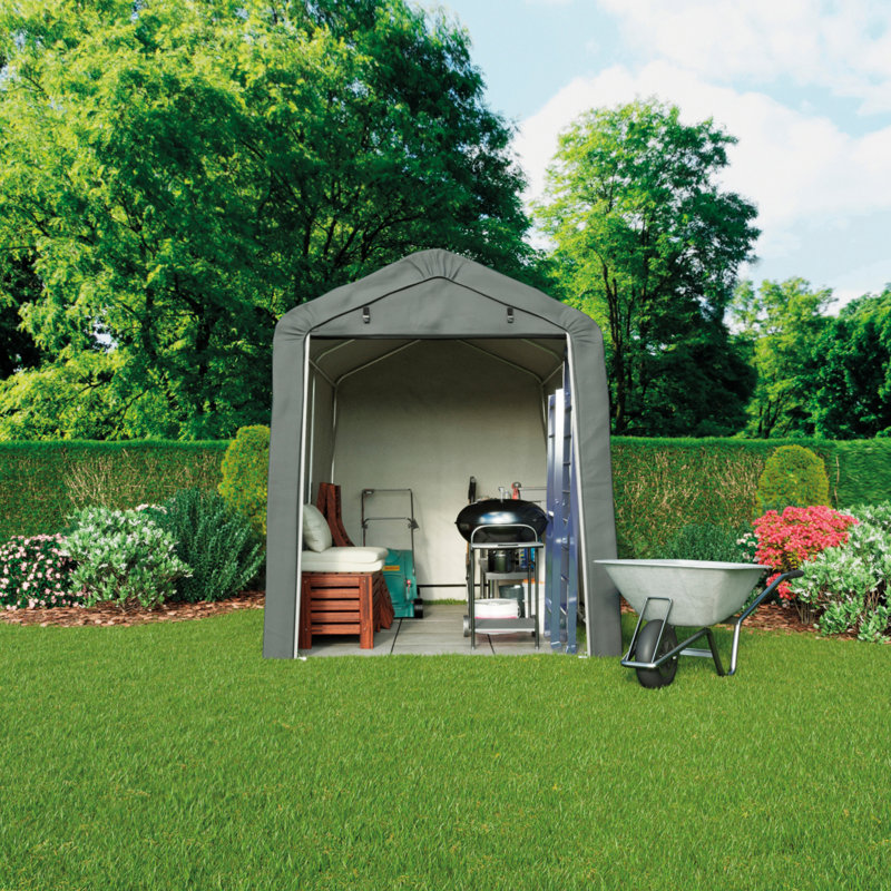 Hoysted 7.84ft. W x 11.81ft. D Plastic Portable Garden Shed