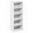 Furinno Basic 5-Tier Open Shelf Bookcase, Bookshelf, Storage Organizer, 11 x 17 x 44, White-116834296