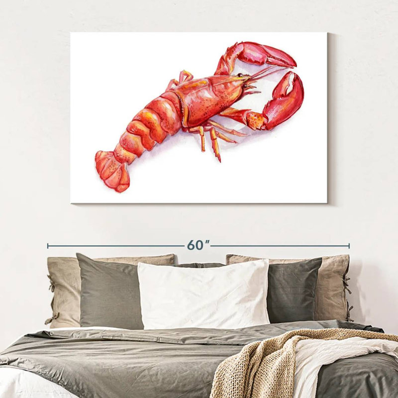 Vibrant Lobster, 34" H x 51" W