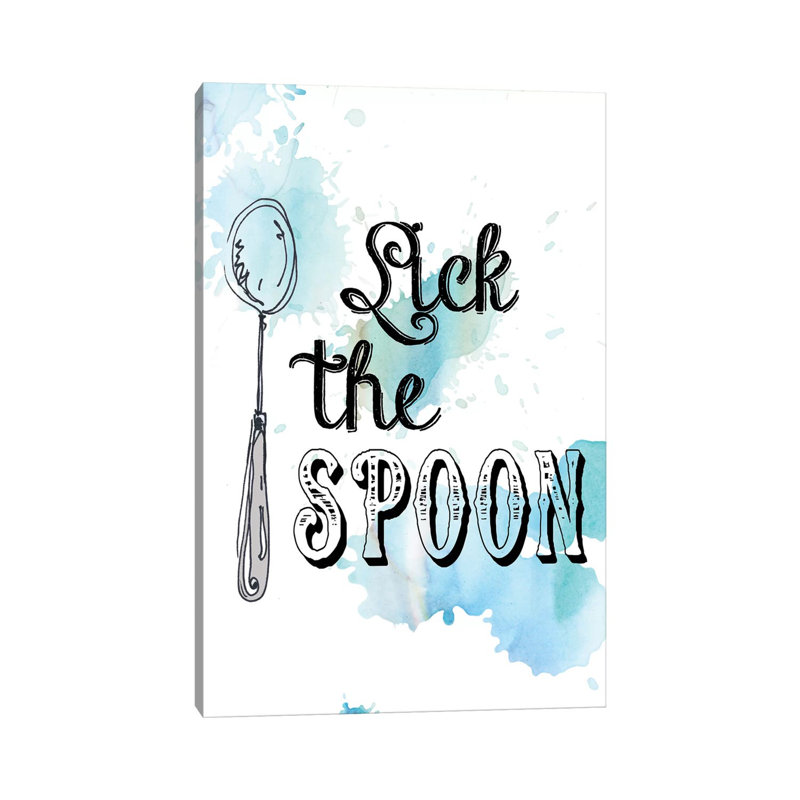 Lick The Spoon by Carol Robinson - Wrapped Canvas Print, 20.32 cm H x 30.48 cm W