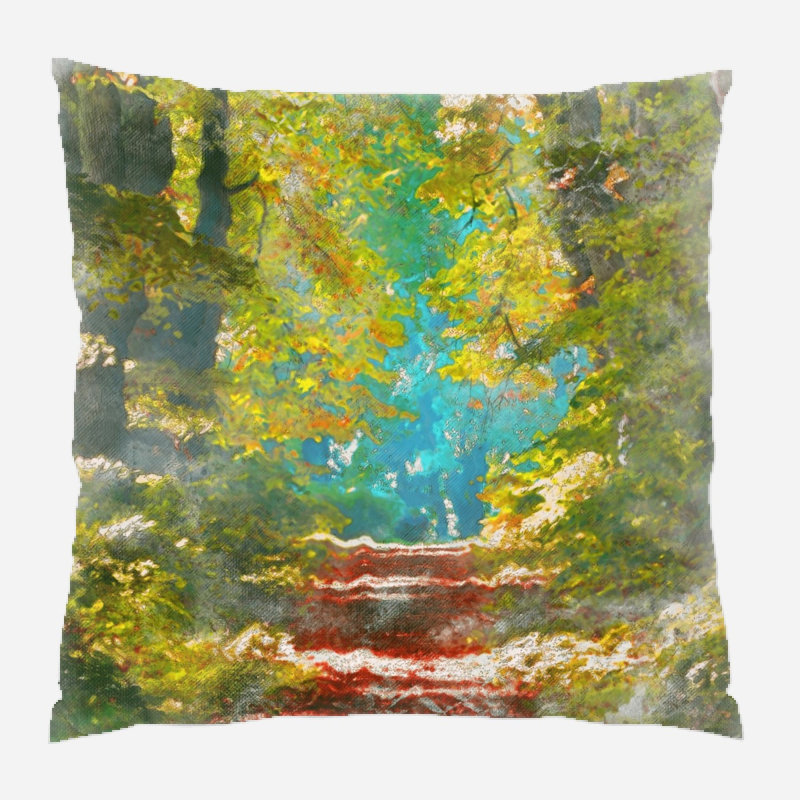 Reversible Throw Pillow, Microsuede, Indoor