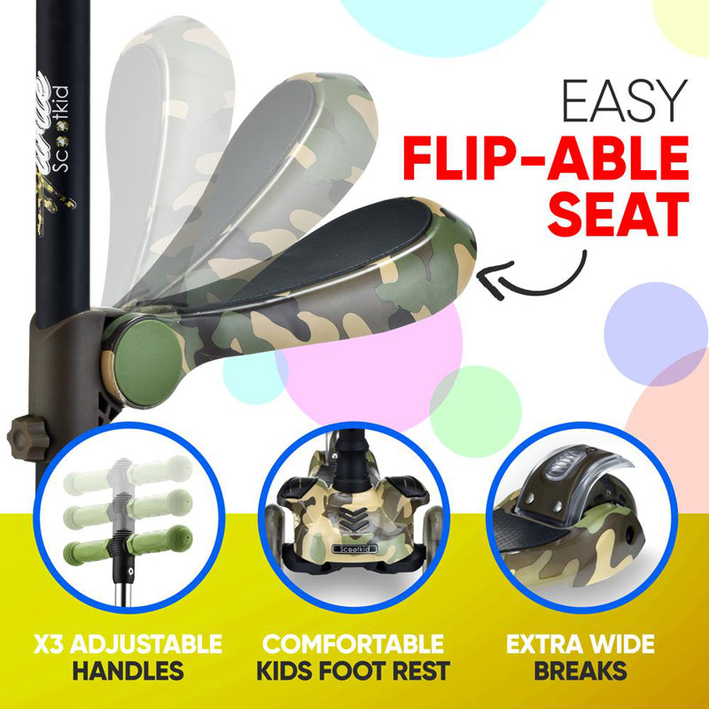 Hurtle Scooter, Camo Green