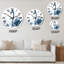 Cygnes en forme de cœur noir et blanc - Horloge murale traditionnelle-846155816