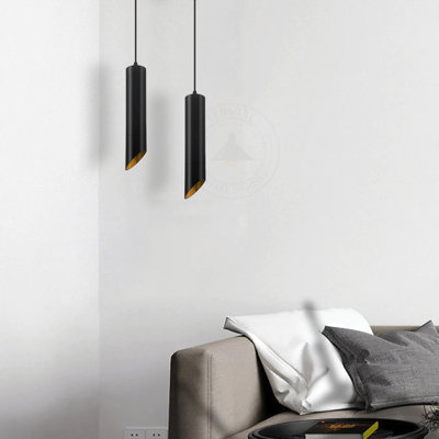 Milord 1 - Light Black LED Tube Pendant