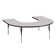 Table d'activité 60 "x 66" en forme de T avec pieds réglables