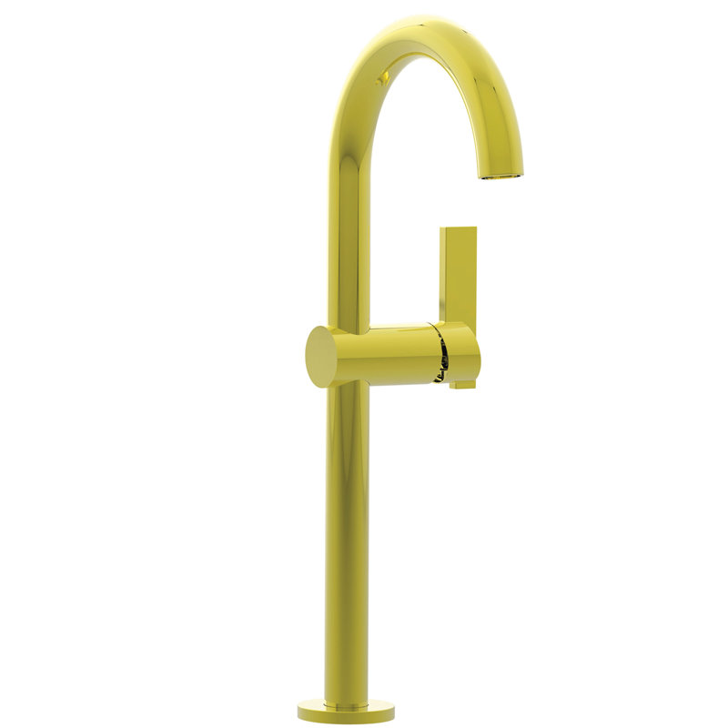 Priya Single Hole Vessel Faucet, Polished Gold (PVD)