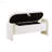 Ottoman Oval Storage Bench 3D Lamb Fleece Fabric  Bench-1479316333