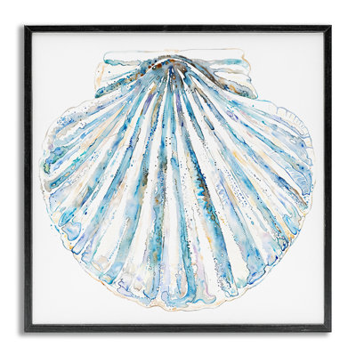 Palourde sur giclée encadrée par Christine Zalewski