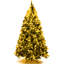 Lighted Artificial Pine Christmas Tree-388132495