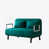 Velours vert antique