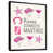 Toile avec cadre flottant noir