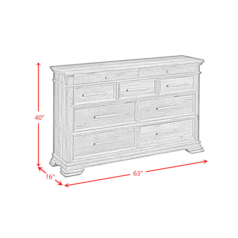 Commode 9 tiroirs Girven