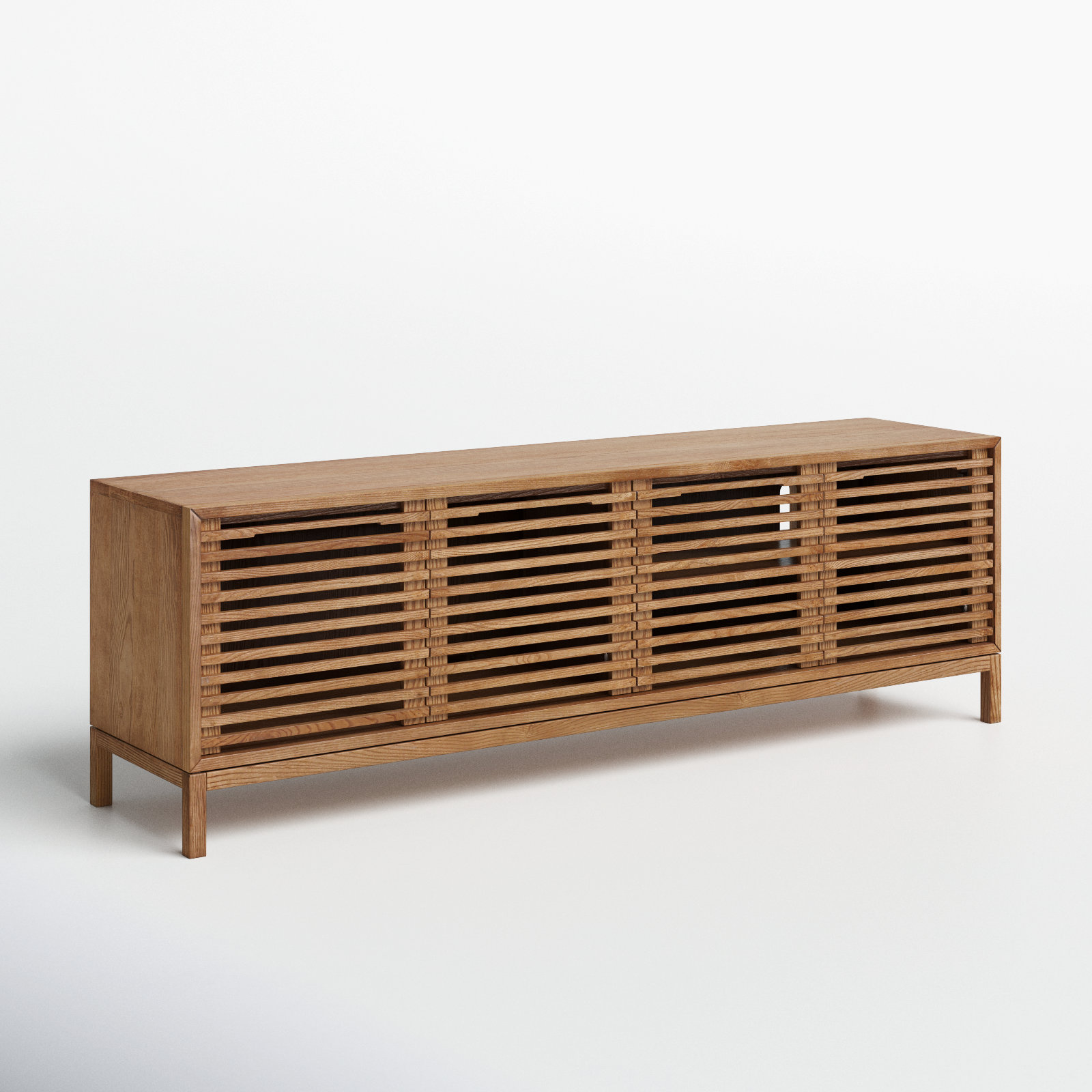 Finnian 78'' Media Console, Light Oak