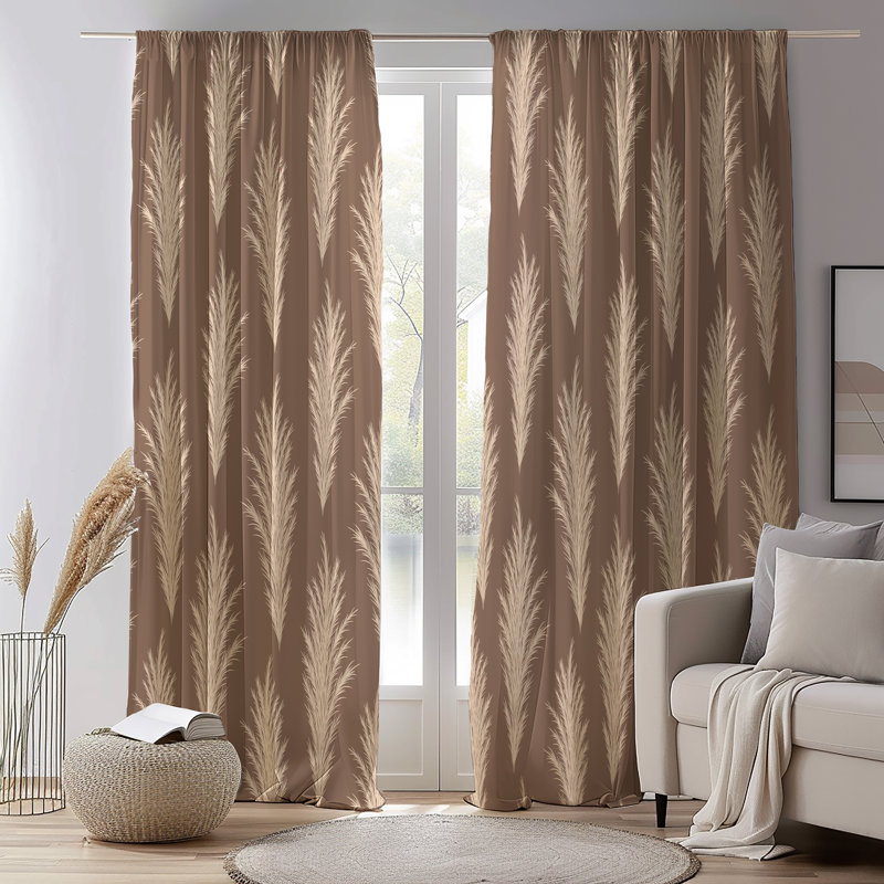 Paire de rideaux Whispering Pampas, L 40 po x L 82 po