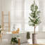 Arbre artificiel dans un pot de fleurs moderne, décoration d'arbre en soie d'olivier artificiel (pot et arbre)-424482374-407143822