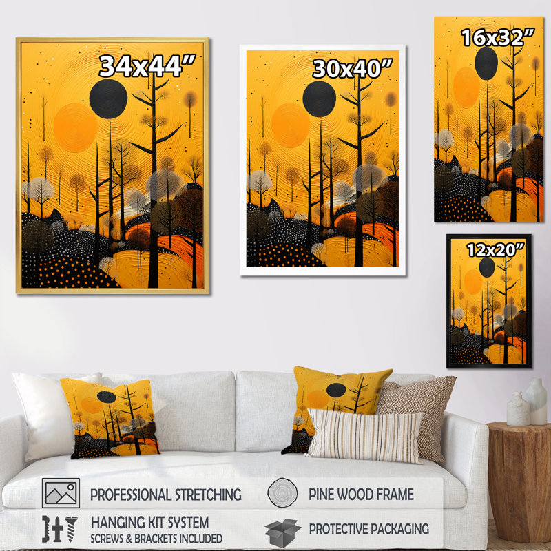 Impression sur toile Native Safran and Ebony Heritage I, Toile tendue, H 20 po x l 12 po x P 1 po