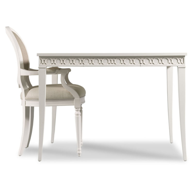 Hampton Linen Armchair, White Dove
