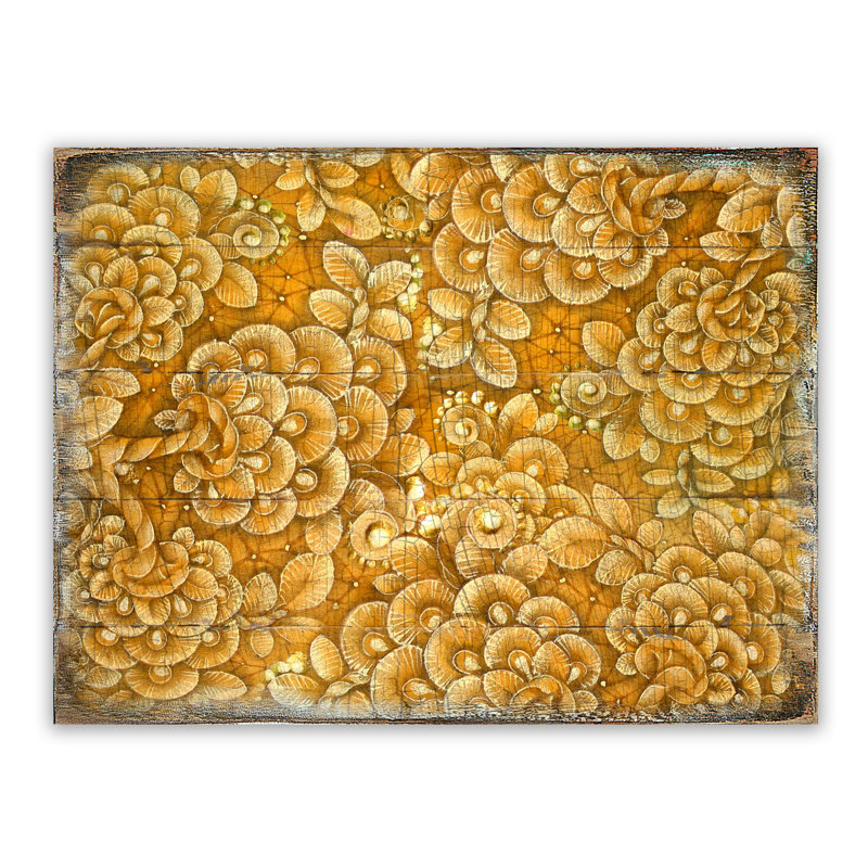 Unframed Print on Wood, 12" H x 18" W x 2" D