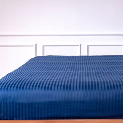 Mix & Match Bundle 200 Thread Count Striped Turkish Cotton Sateen Flat Sheet