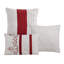 Ensemble d'édredon en microfibre bourgogne / gris Aja 7 pièces-1195665911