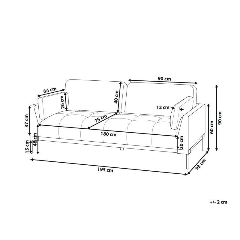Syesha 3 Seater Sofa, Taupe