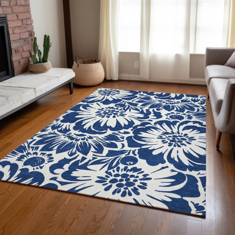 Tapis intérieur / extérieur Rockcrest avec envers antidérapant, Rectangle 8 pi x 10 pi