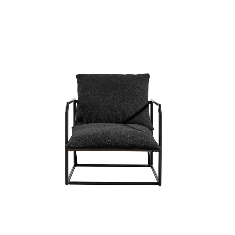 Chaise d'appoint pour le salon, Tissu noir