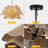 8-Light Hand-Woven Hemp Rope Large Chandelier-457103796