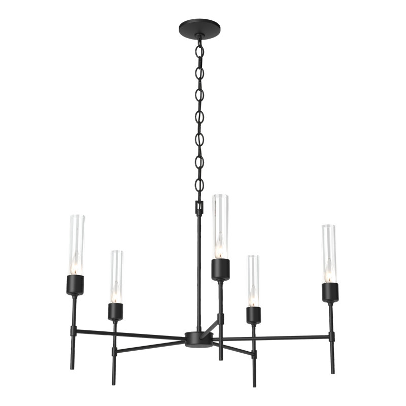 Vela 5 - Light Sputnik Sphere Chandelier, Black, Clear Glass