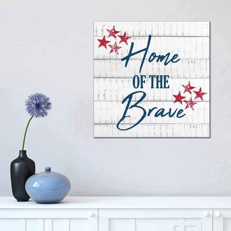 Home Of The Brave by Kimberly Allen - Wrapped Canvas Gallery-Wrapped Canvas Giclée, 45.72cm H x 45.72cm W