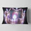 3D surréel mauve - coussin imprimé abstrait