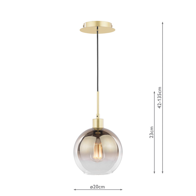 Aahiluddin 1 - Light Pendant, Gold, Gold