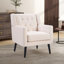 Fauteuil d'appoint rembourré capitonné de 29 po de largeur avec pieds en bois massif-1676140003